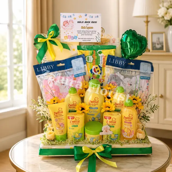 Hampers Kelahiran Bayi Zwitsal & Baju Bayi Premium – Kado Newborn Custom